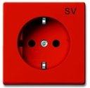 ABB Future Linear/Solo 2CKA002011A3723 Розетка SCHUKO (16 А, под рамку, скрытая установка, з/к, оранжевая)