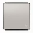 ABB Sky Niessen 2CLA850400A1301 Клавиша одиночная ("звонок", серебристый алюминий)