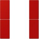 Jung Le Corbusier LC502TSA32090 Набор накладок 2 группы (rouge vermillon 31)