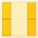 Jung Le Corbusier LC502TSA4320W Набор накладок 2 группы (le jaune vif)