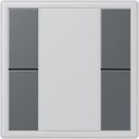 Jung Le Corbusier LC502TSA32010 Набор накладок 2 группы (gris fonce 31)
