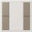 Jung Le Corbusier LC502TSA32141 Набор накладок 2 группы (ombre naturelle moyenne)
