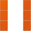 Jung Le Corbusier LC503TSA4320S Набор накладок 3 группы (orange vif)