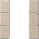Jung Le Corbusier LC503TSA32142 Набор накладок 3 группы (ombre naturelle claire)