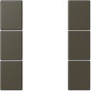Jung Le Corbusier LC503TSA32140 Набор накладок 3 группы (ombre naturelle 31)
