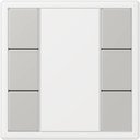 Jung Le Corbusier LC503TSA32013 Набор накладок 3 группы (gris clair 31)