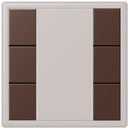 Jung Le Corbusier LC503TSA32130 Набор накладок 3 группы (terre d’ombre brûlée 31)