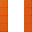 Jung Le Corbusier LC504TSA4320S Набор накладок 4 группы (orange vif)
