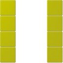 Jung Le Corbusier LC504TSA4320F Набор накладок 4 группы (vert olive vif)