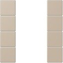 Jung Le Corbusier LC504TSA32142 Набор накладок 4 группы (ombre naturelle claire)