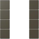 Jung Le Corbusier LC504TSA32140 Набор накладок 4 группы (ombre naturelle 31)