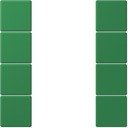 Jung Le Corbusier LC504TSA32050 Набор накладок 4 группы (vert foncé)