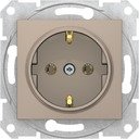 Schneider Electric Sedna SDN3001868 Розетка с заземляющим контактом (16 А, быстрозажим. контакты, под рамку, скрытая установка, титан)