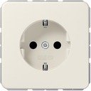 Jung CD500 CD1520BF Розетка с заземляющим контактом (16 А, ударопрочная, под рамку, скрытая установка, слоновая кость)