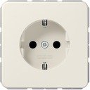 Jung CD500 CD1520KI Розетка с заземляющим контактом (16 А, под рамку, шторки, скрытая установка, слоновая кость)