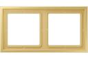 Jung LS Zero LSZME982BFC Рамка 2-постовая (универсальная, ударопрочная, латунь classic)