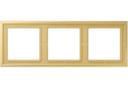 Jung LS Zero LSZME983BFC Рамка 3-постовая (универсальная, ударопрочная, латунь classic)