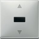 Merten Artec MTN584446 Выключатель для жалюзи (ИК-датчик, 20000 лк, сенсорный, в сборе, с/у, нержавеющая сталь)