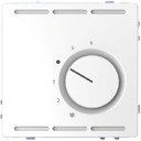Merten D-Life MTN5762-6035 Терморегулятор поворотный +5…+30°С (10 А, 230 В, под рамку, с/у, белый лотос)