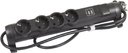 Legrand ''Комфорт и безопасность'' 694616 Сетевой фильтр 2хUSB+4x2К+З 1.5 м (16 А, з/к, черный)