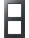 Jung A550 A5582BFANM Рамка 2-постовая (ударопрочная, универсальная, матовый антрацит)