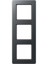 Jung A flow AF583BFANM Рамка 3-постовая (ударопрочная, универсальная, матовый антрацит)