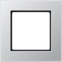 Jung A550 A5581BFAL Рамка 1-постовая (ударопрочная, универсальная, алюминий)