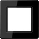 Jung A flow AF581BFSW Рамка 1-постовая (ударопрочная, универсальная, черная)