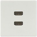 Jung MALS1133LG Розетка информационная (2хHDMI, под рамку, скрытая установка, светло-серая)