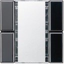 Jung LS2092NABSSW Модуль кнопочный KNX 2 группы "универсальный" (скрытая установка, механизм, черный)