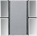 Jung GCR2072NABS Модуль кнопочный KNX 2 группы "стандарт" (скрытая установка, механизм, хром)