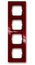 ABB Busch-axcent 1754-0-4479 Рамка 4-постовая (foyer-red)