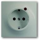 ABB Impuls 2011-0-3843 Розетка Schuko (16A, под рамку, с/у, з/к, защита от перенапряжения, шампань-металлик)