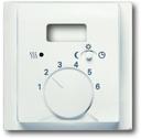 ABB Impuls 1710-0-3923 Накладка терморегулятора поворотного (с переключателем, белый бархат)