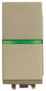 ABB Zenit 2CLA210450N1901 Кнопка с Н.О. контактом 1 модуль (16 А, подсветка, под рамку, скрытая установка, шампань)