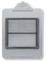 ABB Zenit 2CLA329100N1101 Коробка для открытого монтажа (IP55, 2 модуля, серая)