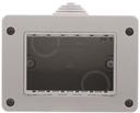 ABB Zenit 2CLA339110N1101 Коробка для открытого монтажа итальнский стандарт (IP40, 3 модуля, серая)