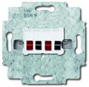 ABB Busch-Jaeger 0230-0-0403 Розетка аудио (2xAudio, механизм, скрытая установка, альпийский белый)