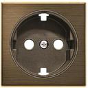 ABB Sky Niessen 2CLA858800A1201 Накладка розетки SCHUKO (2P+E, античная латунь)