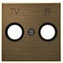 ABB Sky Niessen 2CLA855000A1201 Крышка розетки телевизионной (TV+R, античная латунь)