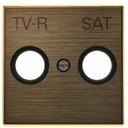 ABB Sky Niessen 2CLA855010A1201 Крышка розетки телевизионной (TV/R+SAT, античная латунь)