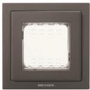 ABB Zenit 2CLA327100N1801 Монтажная рамка 1 пост (IP55, крышка, антрацит)
