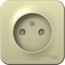 Schneider Electric Blanca BLNRA001117 Розетка одинарная (16 А, IP20, в сборе, открытая установка, шторки, бежевая)