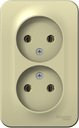 Schneider Electric Blanca BLNRA000217 Розетка двойная (16 А, IP20, в сборе, открытая установка, бежевая)