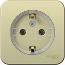 Schneider Electric Blanca BLNRA110117 Розетка одинарная с заземляющим контактом (16 А, IP20, в сборе, открытая установка, бежевая)