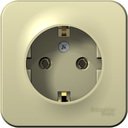 Schneider Electric Blanca BLNRA010117 Розетка одинарная с заземляющим контактом (16 А, IP20, в сборе, открытая установка, бежевая)