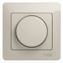 Schneider Electric Glossa GSL000937 Светорегулятор поворотно-нажимной (630 Вт, в сборе, возм. упр. с 2х мест, с/у, с возм. о/у, молочный)