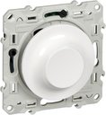 Schneider Electric Odace S52R512 Светорегулятор поворотно-нажимной (400 Вт, под рамку, возм. упр. с 2х мест, с/у, белый)