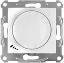 Schneider Electric Sedna SDN2201221 Светорегулятор поворотно-нажимной (400 Вт, под рамку, возм. упр. с 2х мест, с/у, с возм. о/у, белый)