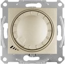 Schneider Electric Sedna SDN2201268 Светорегулятор поворотно-нажимной (400 Вт, под рамку, возм. упр. с 2х мест, с/у, с возм. о/у, титан)